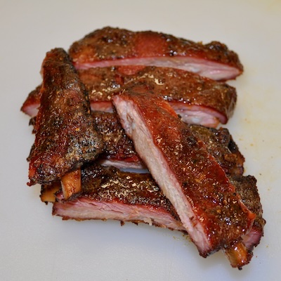 picture of stack of pork ribs