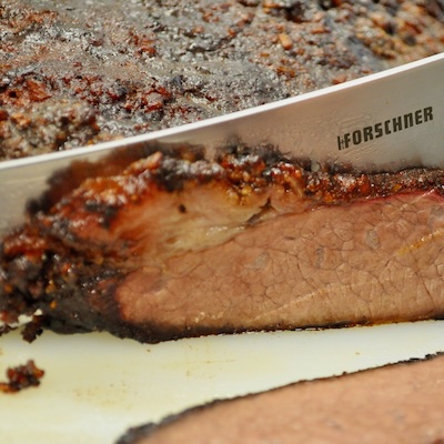 picture of brisket being sliced