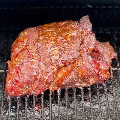 picture of a large piece of smoked bbq meat